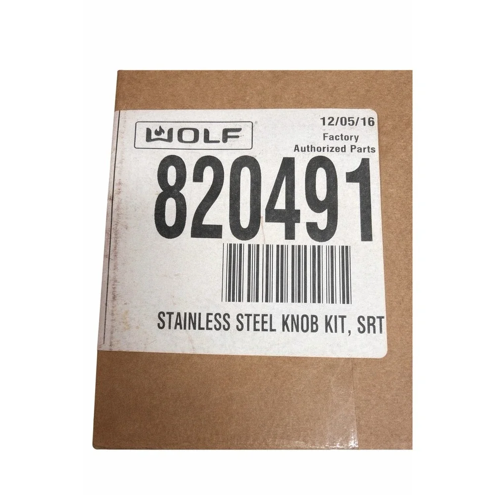 Wolf Stainless Steel‎ Knob Kit, SRT 820491 Full 9 Piece Set